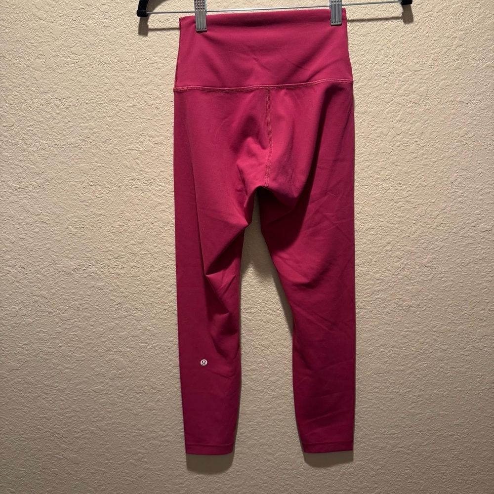 Lululemon Wunder Train Contour Fit High-Rise Tight 25" size 4 Magenta - Picture 4 of 6